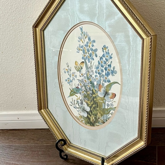 Gold Framed Floral Artwork - Picture 9 of 13